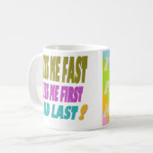 Kus snel en sneller mode wat een combinatie koffiemok (Voorkant links)