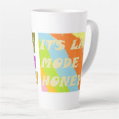 Kus snel en sneller mode wat een combinatie latte mok (Rechterhoek)