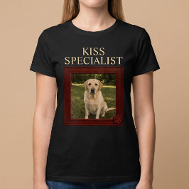 Kus Specialist Grappige Honden Foto T-shirt