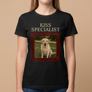 Kus Specialist Op Maat Grappige Hond Foto T-shirt