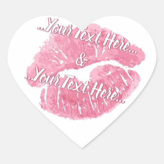 Kus Stickers Romantische Liefde & Kus Stickers (Voorkant)