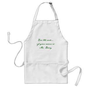 Kus the cook... als jouw naam Mr Darcy is Standaard Schort