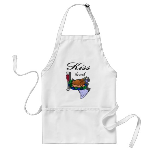 "Kus the Cook" Apron Standaard Schort (Voorkant)