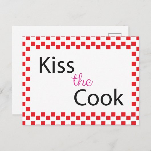 Kus the Cook Briefkaart (Voorkant / Achterkant)