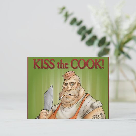 Kus the Cook Briefkaart (Staand voorkant)