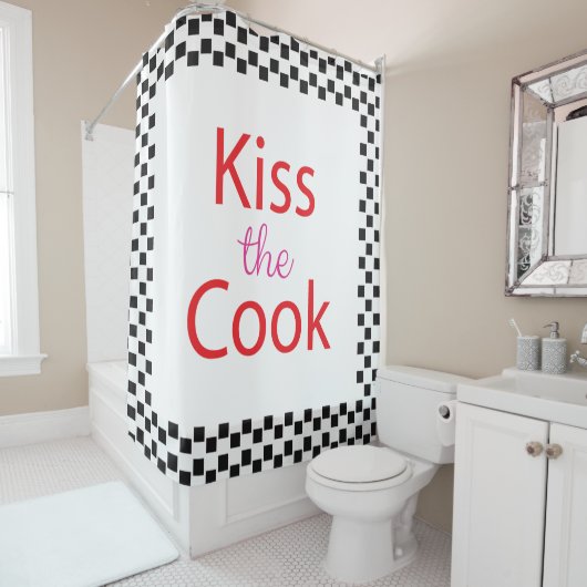 Kus the Cook Douchegordijn (In situ)