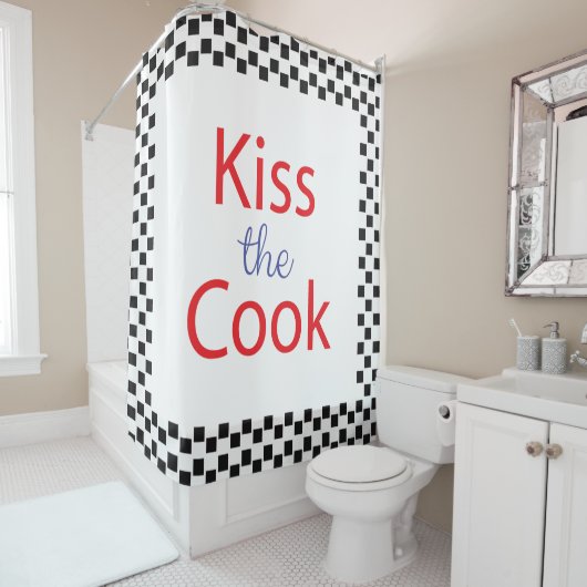 Kus the Cook Douchegordijn (In situ)