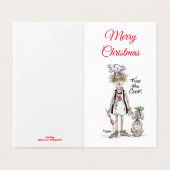 "Kus the Cook" een vermoeide vrouw heeft ondersteu Kaart (Buitenkant ongevouwen)