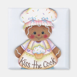 Kus the Cook Gingerbrood Chef Magnet