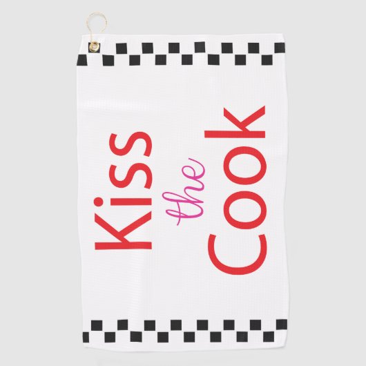 Kus the Cook Golfhanddoek (Voorkant)