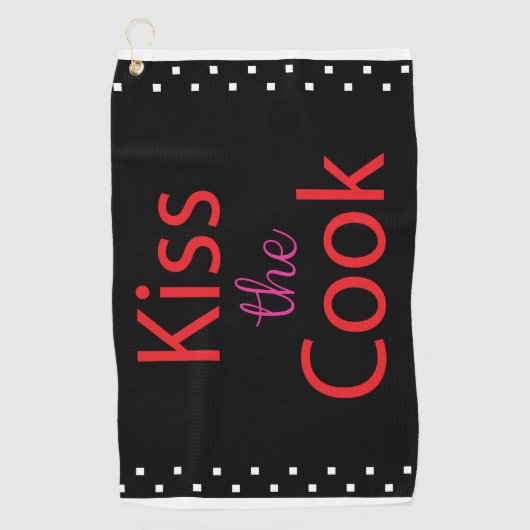 Kus the Cook Golfhanddoek (Voorkant)