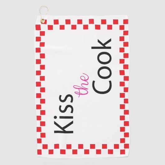 Kus the Cook Golfhanddoek (Voorkant)