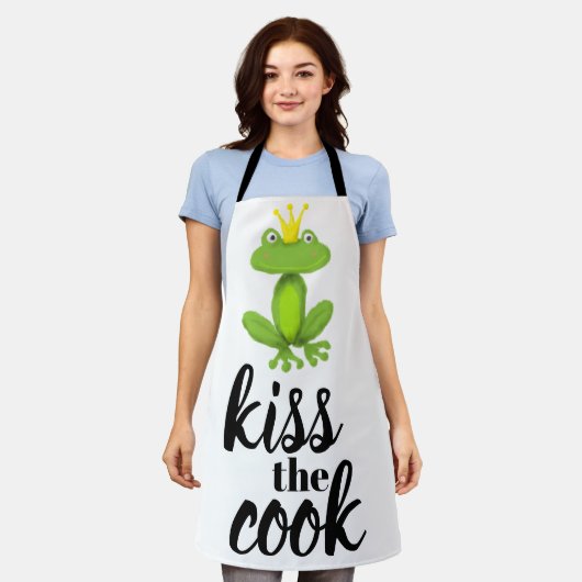 Kus the Cook Green Frog Crown Funny Schort (Gedragen)