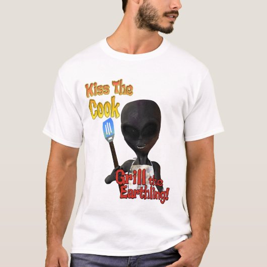 Kus the Cook Grill the Earthling T-Shirt (Voorkant)