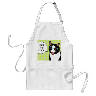 Kus the Cook Hipster Kat Apron Standaard Schort