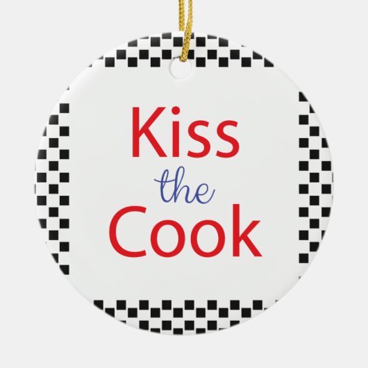 Kus the Cook Keramisch Ornament (Voorkant)