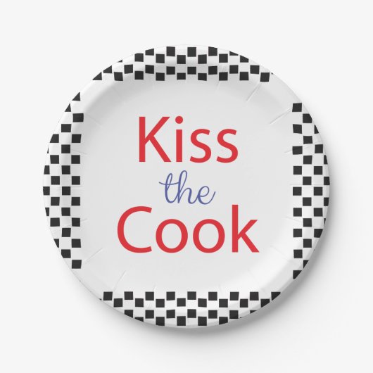 Kus the Cook Papieren Bordje (Voorkant)