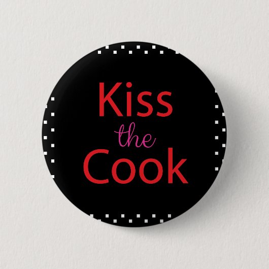 Kus the Cook Ronde Button 5,7 Cm (Voorkant)