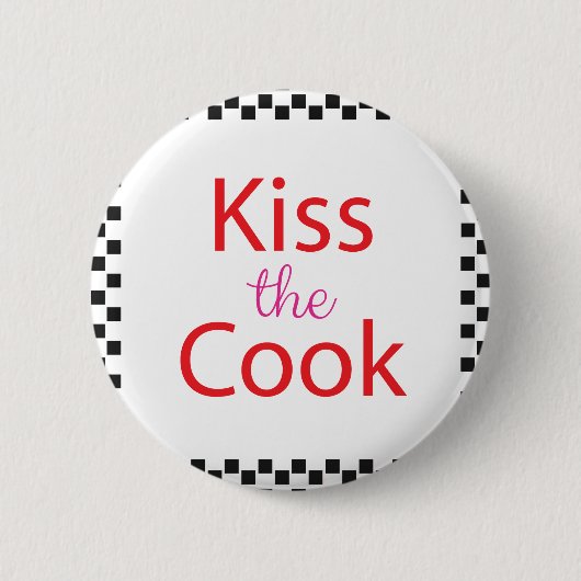 Kus the Cook Ronde Button 5,7 Cm (Voorkant)