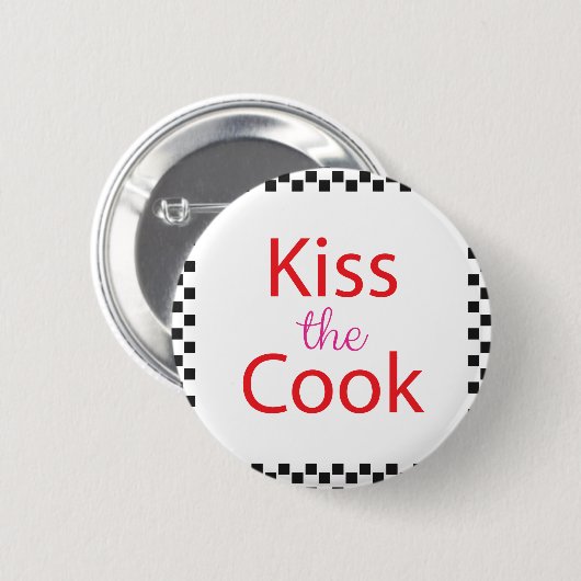 Kus the Cook Ronde Button 5,7 Cm (Voorkant /achterkant)