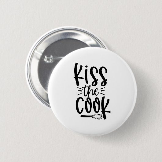Kus the Cook Ronde Button 5,7 Cm (Voorkant /achterkant)