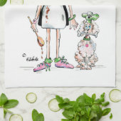 Kus the Cook, show haar je waardering Theedoek (Gevouwen)