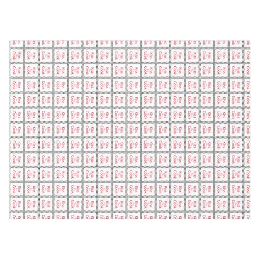 Kus the Cook Tafelkleed (Voorkant (Horizontaal))