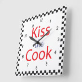 Kus the Cook Vierkante Klok (Hoek)