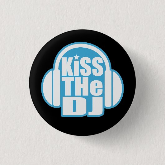 Kus the DJ Ronde Button 3,2 Cm (Voorkant)