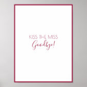 Kus the Miss Game | Papieren Poster (Voorkant)