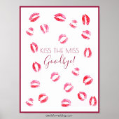 Kus the Miss Game | Papieren Poster