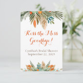 Kus the Miss Goodbye Vrijgezellenfeest Lip Balm Fa Kaart (Staand voorkant)