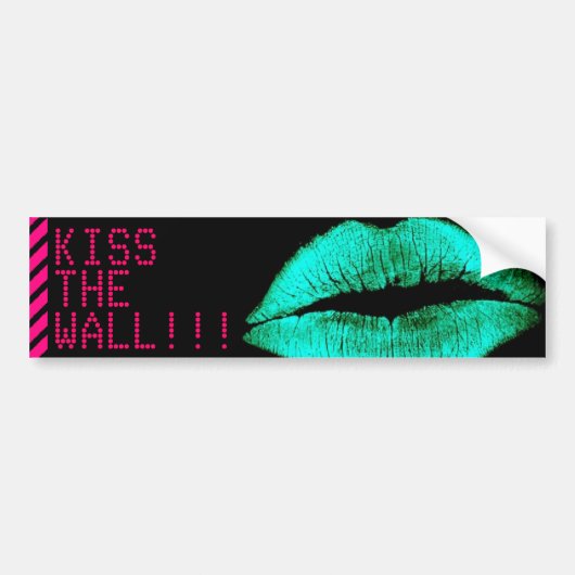 Kus the Wall Bumpersticker (Voorkant)