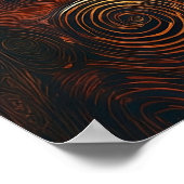 Kus tussen geliefden op gouden achtergrond |  poster (Hoek)