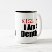 kus tweekleurige koffiemok (Voorkant rechts)