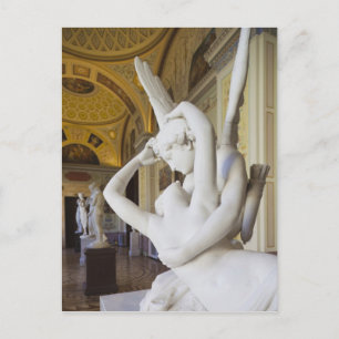 Kus van Cupido en Psyche, door Antonio Canova Briefkaart