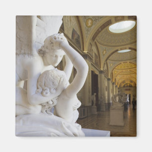 Kus van Cupido en Psyche, door Antonio Canova Magneet