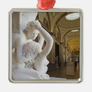 Kus van Cupido en Psyche, door Antonio Canova Metalen Ornament