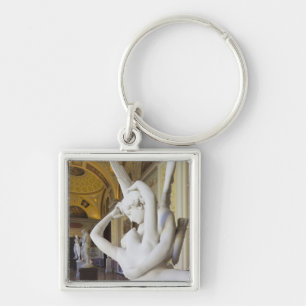 Kus van Cupido en Psyche, door Antonio Canova Sleutelhanger