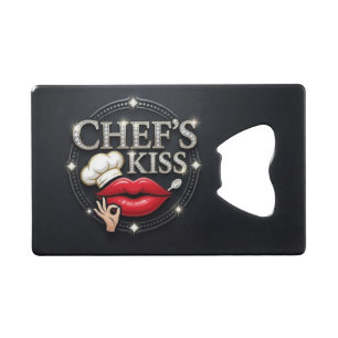 Kus van de Chef RVS Flesopener Creditkaart Flessenopener