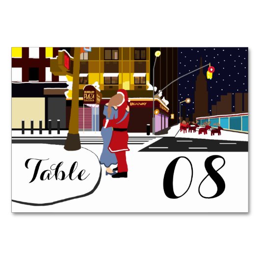 Kus van de Kerstman op het Aantal van de Lijst van Kaart (Voorkant)