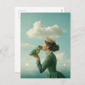 Kus van de kikkerprins feestdagenkaart (Voorkant / Achterkant)