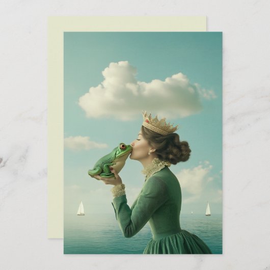 Kus van de kikkerprins kaart (Voorkant / Achterkant)