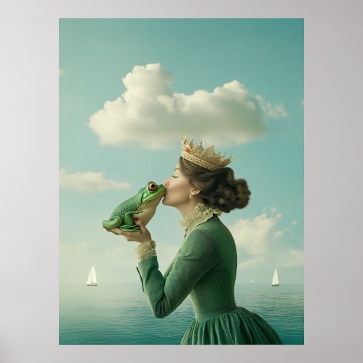 Kus van de kikkerprins poster (Voorkant)