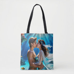 Kus van de Onderwater Geliefden Tote Bag