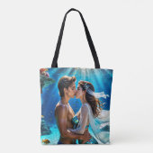 Kus van de Onderwater Geliefden Tote Bag (Achterkant)
