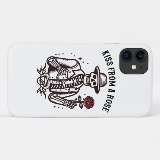 Kus van een Roos Case-Mate iPhone Case (Achterkant (horizontaal))