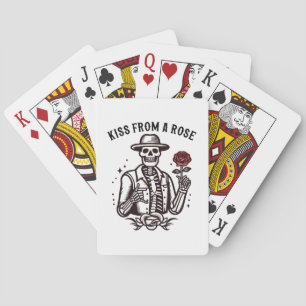 Kus Van Een Roos Pokerkaarten