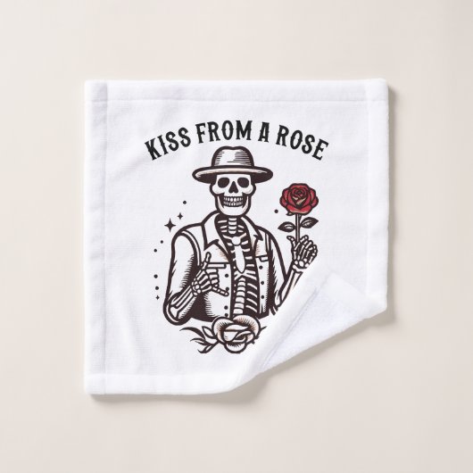 Kus Van Een Roos Washandje (Wasdoekje)