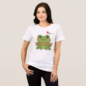 "Kus Veel Kikkers" T-Shirt | Alleen Hoppy Vibes P (Voorkant volledig)
